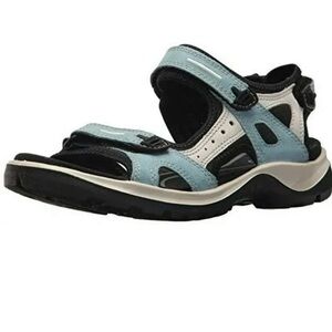 Ecco Yucatán Women's Stylish Blue and Black Sandals